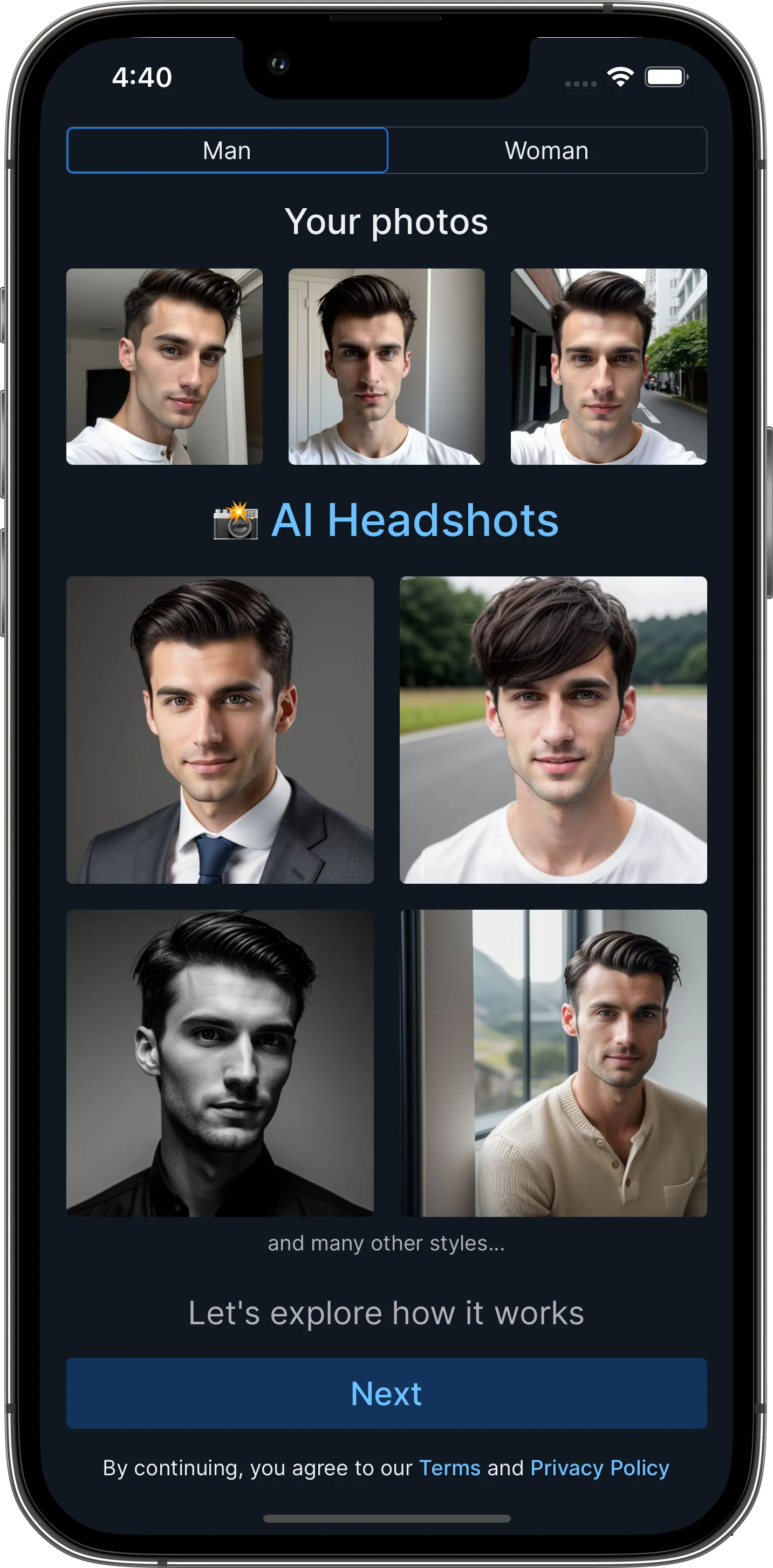 AI Avatar Generator Mockup